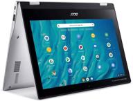 💻 acer spin 11 2-in-1 11.6" hd touchscreen chromebook, 8-cores mediatek mt8183c up to 2.0ghz, 4gb ram, 32gb emmc, hd webcam, wifi, bluetooth, chrome os, pure silver + twe pen logo