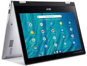 img 4 attached to 💻 Acer Spin 11 2-in-1 11.6" HD Touchscreen Chromebook, 8-Cores MediaTek MT8183C up to 2.0GHz, 4GB RAM, 32GB eMMC, HD Webcam, WiFi, Bluetooth, Chrome OS, Pure Silver + TWE Pen