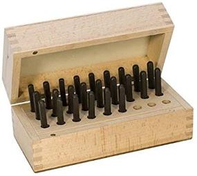 img 3 attached to Premium 24 Pc Greek Alphabet Letter Punch Set: Stamping Metal with Precision in a Wooden 1/8 Inch 3mm Box