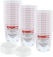 🎨 36-pack of custom shop 32-ounce graduated paint mixing cups with multiple mixing ratios and 12 epoxy resin lids logo