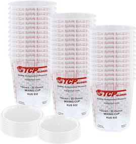 img 4 attached to 🎨 36-Pack of Custom Shop 32-Ounce Graduated Paint Mixing Cups with Multiple Mixing Ratios and 12 Epoxy Resin Lids