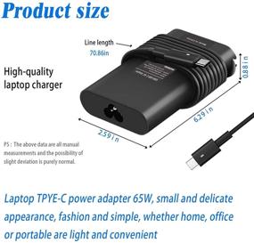 img 3 attached to LA45NM150 LA45NM121 Charger Chromebook Latitude 9380 Adapter