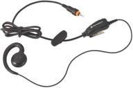 📻 enhanced motorola solutions hkln4455 clp business radios - single pin non-adjustable ptt earpiece (black) logo