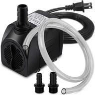 🐠 pulaco 400gph submersible water pump with 5 ft tubing | 25w durable fountain pump for pond fountain, aquariums, fish tanks, statuary, hydroponics логотип