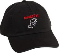 parks rec hat mouse rat black logo