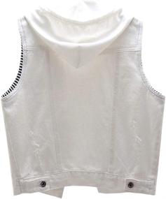 img 3 attached to Kedera Detachable Waistcoat Distressed White_1 Women's Clothing