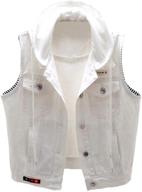 kedera detachable waistcoat distressed white_1 women's clothing logo