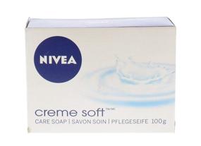 img 2 attached to 🧼 Мыло в бруске Nivea Creme Soft - Большая упаковка из 12 штук по 100 г каждая