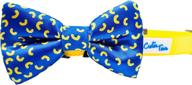 deluxe quality cutie ties mac &amp; cheese dog bow tie - 2&#34; x 4&#34; - easy-slip over collar elastic bands - fits most sized dogs - custom designs logo