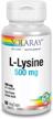 solaray l lysine free supplement count logo