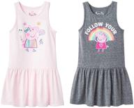 👗 pack of 2 toddler girls' peppa pig t-shirt dresses logo