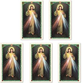 img 4 attached to Five Pack Laminated Detailed Faustinas Religious