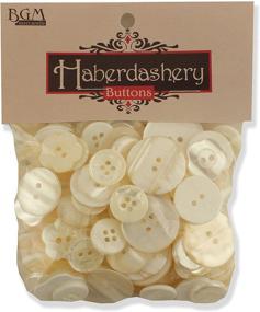 img 3 attached to 🔘 Ivory Pearl Buttons Galore Haberdashery Button