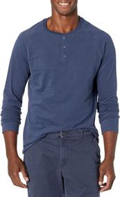 img 4 attached to Goodthreads Long Sleeve Sueded Jersey Henley Men's Clothing and Shirts