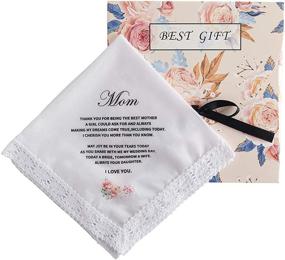 img 4 attached to 🏼 Grandma's Keepsake Wedding Handkerchief - Udobuy Men's Accessories for Handkerchiefs