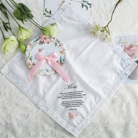 img 1 attached to 🏼 Grandma's Keepsake Wedding Handkerchief - Udobuy Men's Accessories for Handkerchiefs