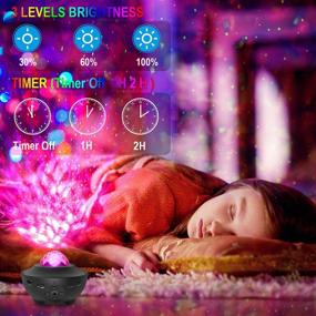 img 1 attached to 🌌 Starry Galaxy Projector with Bluetooth Music Speaker for Kids and Adults - Ideal for Home Theater, Bedroom, Ceiling, and Party Lighting