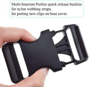 img 2 attached to SGH Pro Quick Side Release Buckles: Heavy Duty Dual-Adjustable Clips for Nylon Straps - 2 Pack