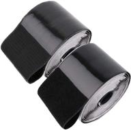 versatile 2m hook and loop strips with adhesive tape for cushions, pedals, crafts & more - 11cm wide logo