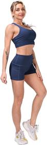 img 1 attached to 🩳 ATHVOTAR High Waisted Spandex Shorts for Women: Amplify Your Booty-Building Yoga and Workout Sessions with these Stylish Biker Shorts