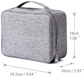 img 3 attached to Evaliana Electronic Accessories Cable Charger USB Storage Bag Case Organizer Box