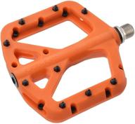 fifty-fifty mountain bike pedals: lightweight, 🚵 wide flat platform pedals for mtb cyclists logo