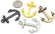 ⚓ craftmemore anchor nautical charm pendants, set of 10pcs for jewelry making – silver necklaces, bracelets, key chains logo