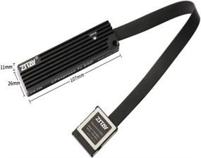 img 3 attached to 🔌 ZITAY CFexpress to SSD Card Reader Adapter – Compatible with Panasonic DC-S1 S1R, Canon EOS 1DX MarkIII R5 C500, Nikon Z6 Z7 D5 – M.2 NVMe SSD 2TB Adapter Included