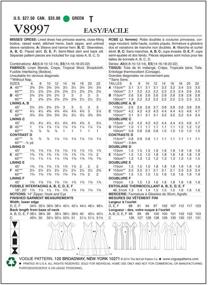 img 1 attached to Vogue Patterns Misses Template 6 8 10 12 14