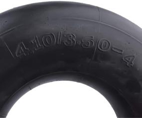 img 1 attached to 🔧 LAXEEM 2Pack 4.10/3.50-4 Inner Tube with TR87 Bent Valve Stem - Ideal for Hand Trucks, Dolly, Lawn Mowers, Wheelbarrows & More!