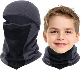 img 4 attached to ❄️ Cold Weather Waterproof Breathable Balaclava for Girls' Youth Accessories