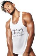 🌈 graphic stringer pride racerback croissant: vibrant men's clothing for fashion-forward individuals logo