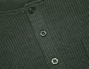 img 1 attached to COOFANDY Henley Shirts Пуловерная футболка