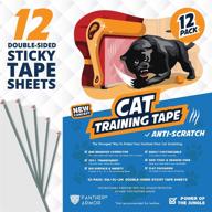 🐾 panther armor 12-pack double sided cat scratch deterrent tape – 5-pack xl 16”l 12”w + 5-pack large 17”l 10”w + 2-pack m 17”l 6”w furniture protectors – training tape logo