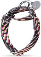 🐶 dazzber silky plaid soft slip and martingale dog collar - premium, no-pull pet collar with colorful patterns for medium and large dogs logo