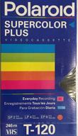 📼 polaroid supercolor plus t-120 vhs tape: high-quality video cassette for superior recording logo