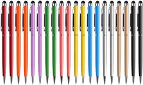 img 4 attached to 🖊️ Anngrowy Stylus Pen: Universal Stylus Pens for Touch Screens - 2-in-1 Stylus Ballpoint Pen for iPad, iPhone, Tablet, Laptop, Kindle, Samsung Galaxy, and More Capacitive Touch Screens