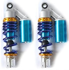 img 3 attached to 🏍️ Wotefusi Motorcycle 9.25in 235mm Fork Clevis Ends Air Gas Shock Absorbers - Universal Fit for Suzuki Kawasaki Yamaha Ducati Scooter Atv Quad Dirt Sport Bike Go Kart - Silver Blue Pair Replacement