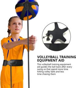 img 2 attached to Elevate your Volleyball Skills with TOBWOLF Volleyball Training Pass Rite Aid Resistance Band - Enhance Arm Swing Passing, Agility Training, and Serve Practice