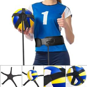 img 1 attached to Elevate your Volleyball Skills with TOBWOLF Volleyball Training Pass Rite Aid Resistance Band - Enhance Arm Swing Passing, Agility Training, and Serve Practice