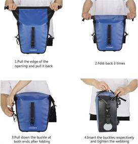 img 1 attached to THRLEGBIRD Waterproof Bicycle Pannier Bag: Side Storage for Cycling Touring with Adjustable Hooks