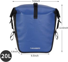 img 2 attached to THRLEGBIRD Waterproof Bicycle Pannier Bag: Side Storage for Cycling Touring with Adjustable Hooks