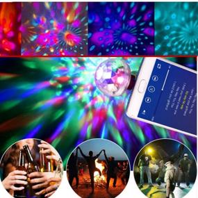 img 1 attached to 🎉 USB Mini Disco Lights: Colorful Stage DJ Magic Ball Lights for Birthday Party, Christmas & Wedding Décor - USB Port Power - 2-pcs Pack