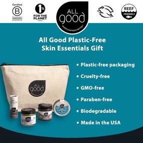 img 3 attached to 🎁 Plastic-Free Skin Essentials Gift Set - 1 oz Goop, 1 oz Coconut Body Lotion, 1 oz Tinted Sunscreen Butter, Coconut Lip Balm, Reusable Canvas Pouch