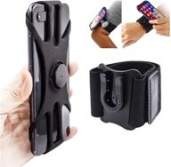 📱 2in1 phone armband and wristband holder by sancore - detachable running accessories for iphone 11 to 12 pro max mini xs plus, galaxy s20 ultra, s10 note 20 & more - ideal for running, cycling, fishing, walking logo