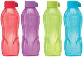 img 4 attached to 💧 High-Quality Tupperware Aqua Safe ECO Sports 500ml Water Bottles – Set of 4, Original Design