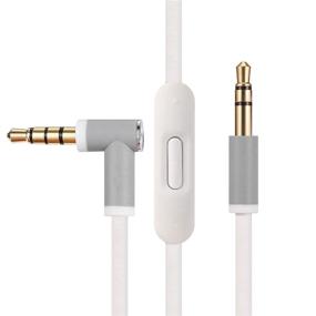 img 4 attached to White Replacement Audio Cable Cord Wire for Beats Studio Solo Pro Detox Wireless Mixr Executive Pill with In-Line Mic and Control - Improved SEO