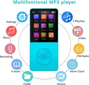 img 3 attached to 🎵 High-Performance 16GB MP3 Player by Hotechs - FM Radio, Recording, Built-in Speaker, HiFi Lossless Sound, Expandable up to 128GB