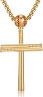 спортивное стальное крестовое ожерелье для мужчин и мальчиков - отличный подарок 🏀 логотип