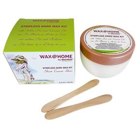 img 4 attached to Wax Necessities Waxness Microwavable White Tea Cream Stripless Wax Kit - Convenient At-Home Hair Removal - 8.45 Ounces